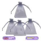 Organza Bags - 7cm x 9cm - 100pcs - Grey