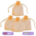 Organza Bags - 7cm x 9cm - 100pcs - Gold