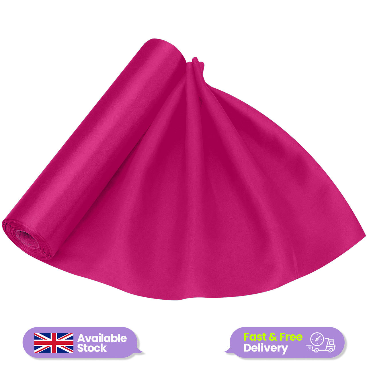 Satin Roll - Fushia