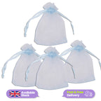 Organza Bags - 7cm x 9cm - 100pcs - Blue