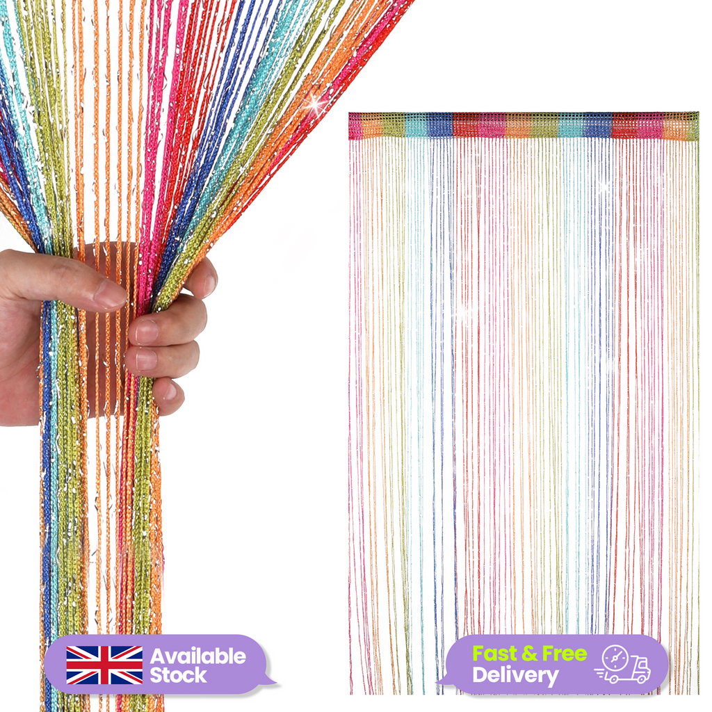 String Curtain Panel - Multicoloured