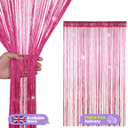 String Curtain Panel - Hot Pink