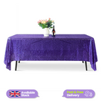 Sequin Rectangle Sparkly Tablecloth - Purple