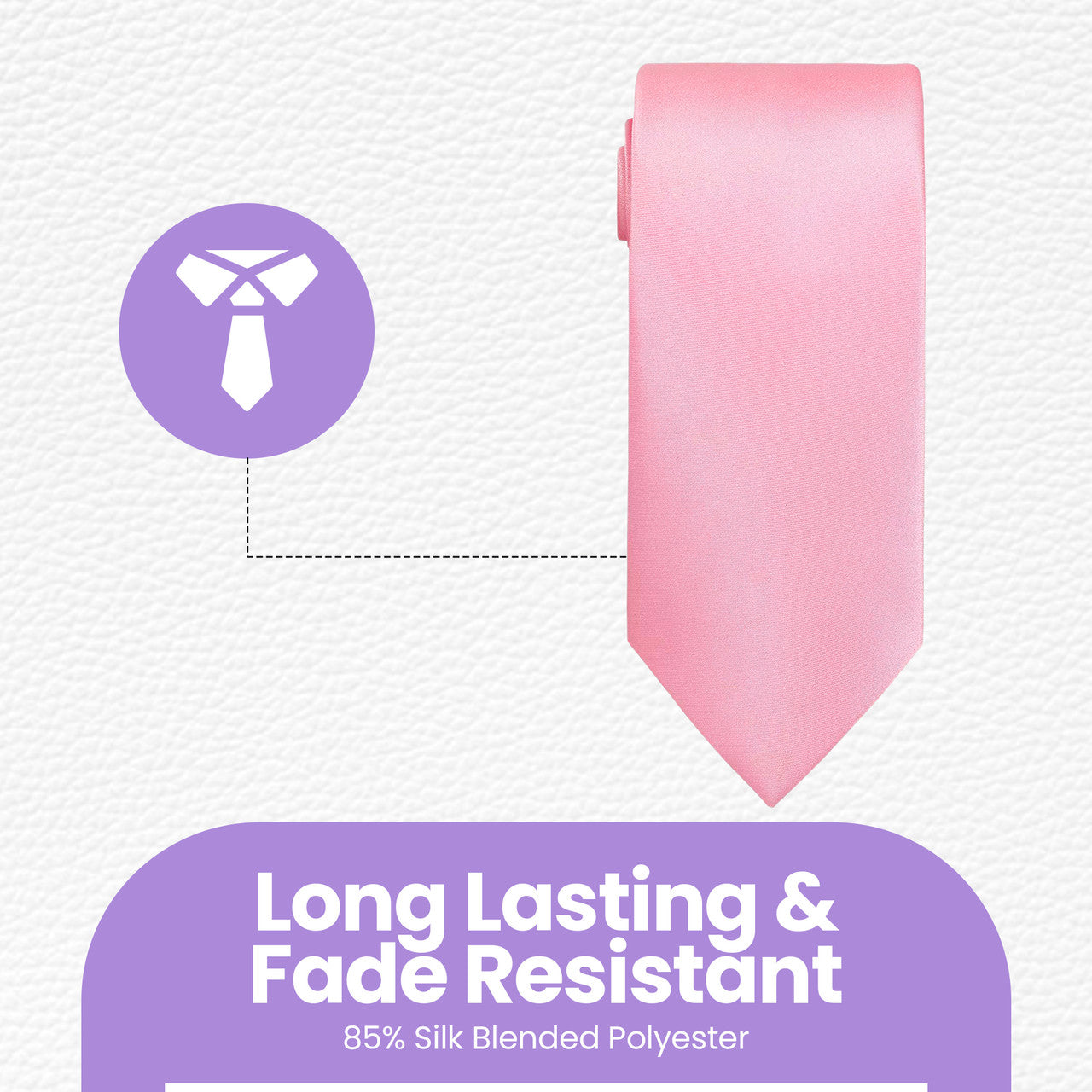 Rose Pink Tie and Handkerchief