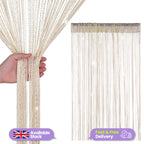 String Curtain Panel - Beige