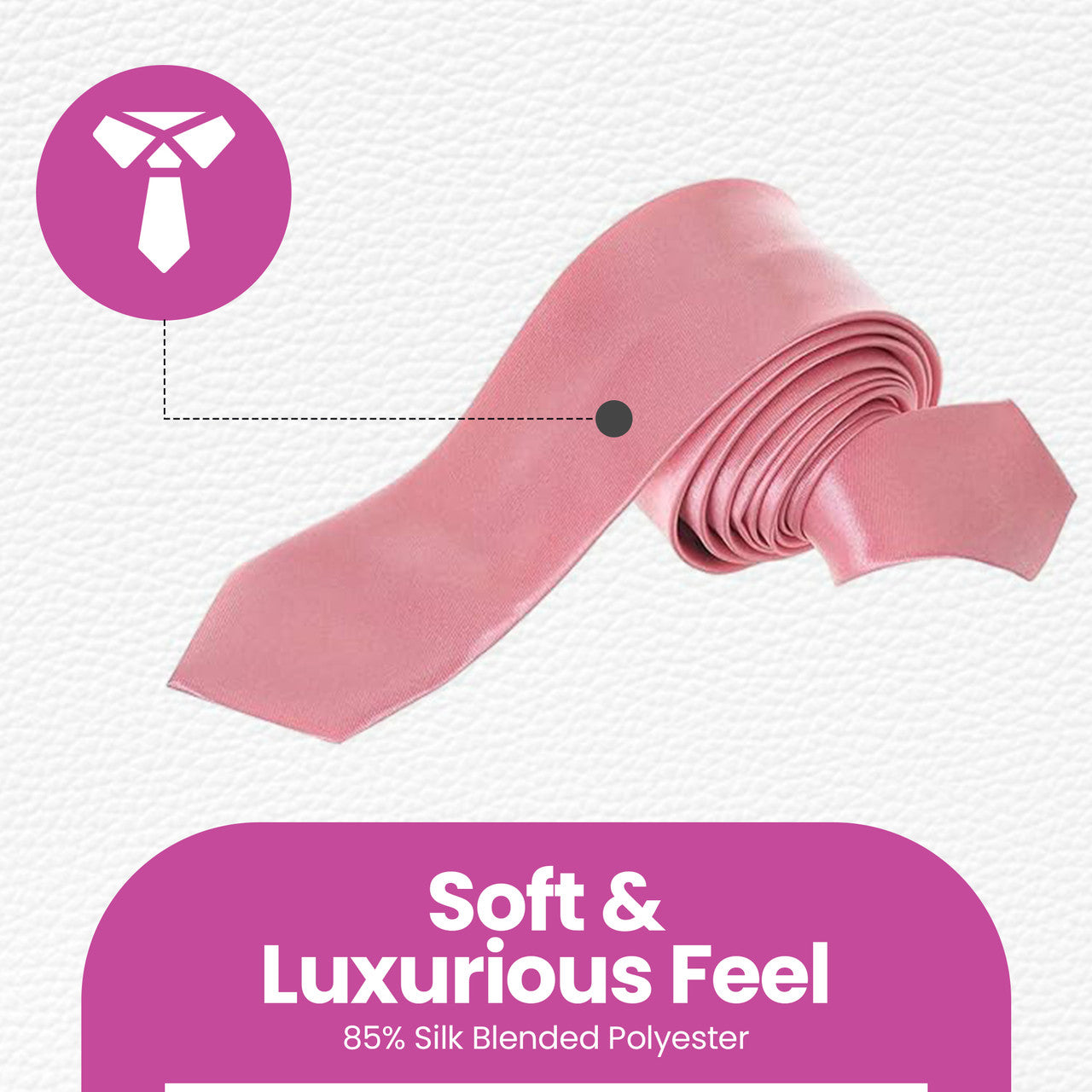 Rose Pink Neck Tie