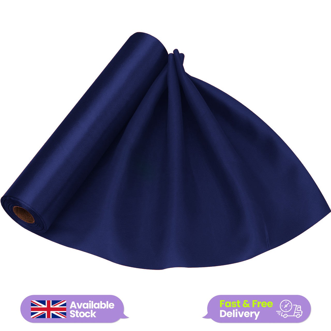 Satin Roll - Navy