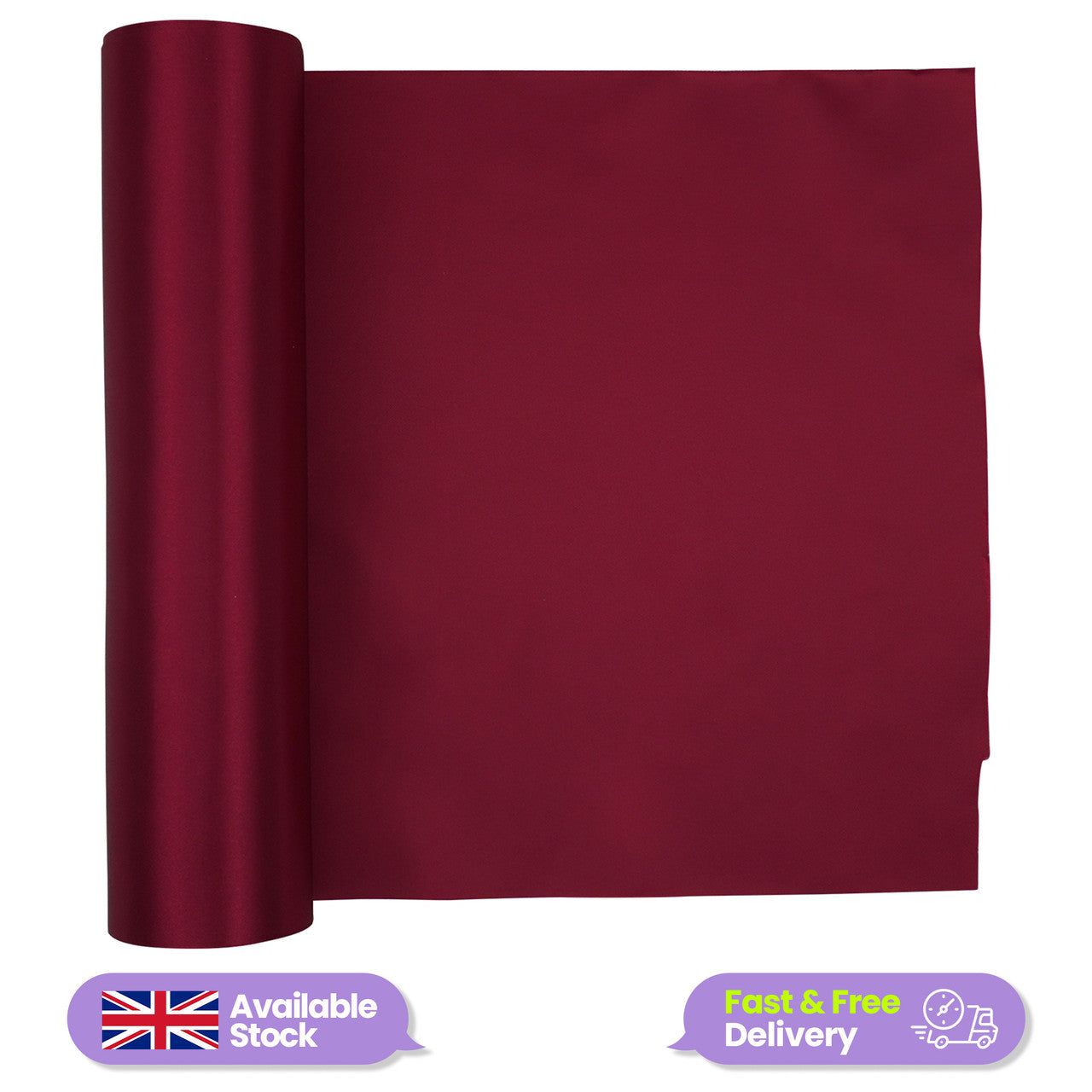 Satin Roll - Burgundy