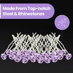 Crystal Hair Pins - 10pcs
