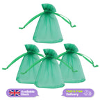 Organza Bags - 7cm x 9cm - 100pcs - Dark Green