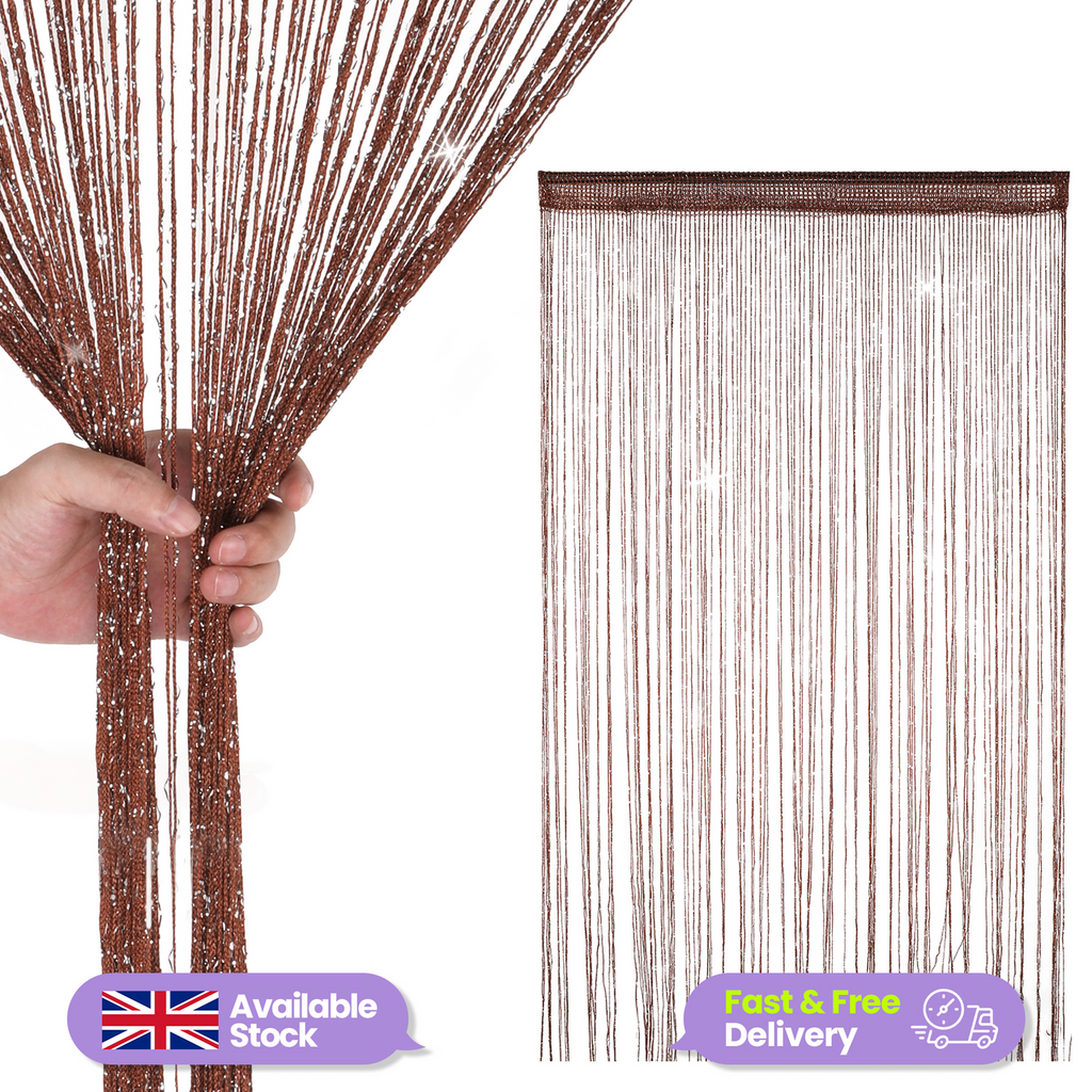 String Curtain Panel - Dark Burgundy