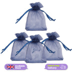 Organza Bags - 7cm x 9cm - 100pcs - Navy