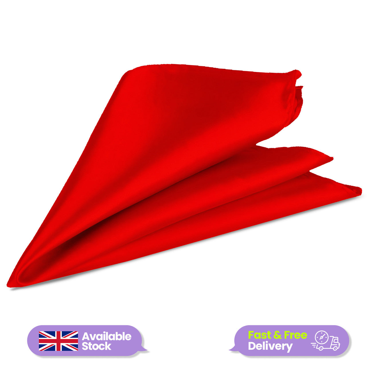 Pocket Square Handkerchief - Red