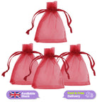 Organza Bags - 7cm x 9cm - 100pcs - Burgundy