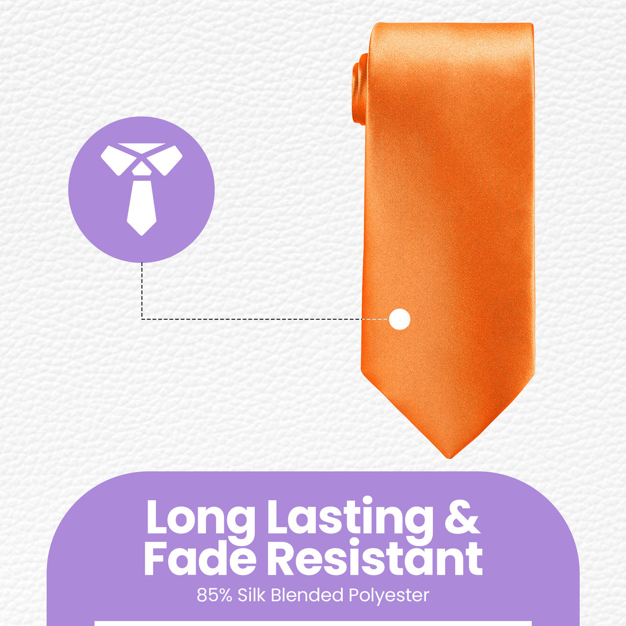 Orange Tie and Handkerchief