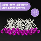 Crystal Hair Pins - 10pcs