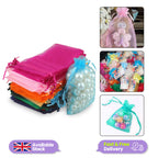 Organza Bags - 7cm x 9cm - 100pcs - Mixed Colours