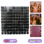 30x30cm Sequin Square Backdrop - Black
