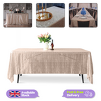 Sequin Rectangle Sparkly Tablecloth - Rose Gold