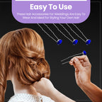 Crystal Hair Pins - 10pcs