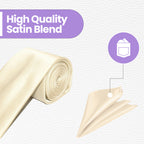 Ivory Tie and Handkerchief