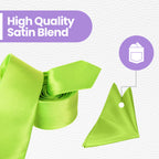 Lime Green Tie and Handkerchief
