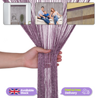 String Curtain Panel - Dark Purple