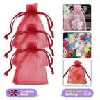 Organza Bags - 7cm x 9cm - 100pcs - Burgundy
