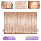 100GSM Ice Silk Photography Backdrop (No Swag) - Rose Gold