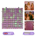 Square Sequin Wall Backdrop Panels - Iridescent