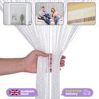 String Curtain Panel - White