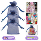 Organza Bags - 7cm x 9cm - 100pcs - Navy