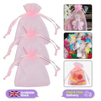 Organza Bags - 7cm x 9cm - 100pcs - Pink