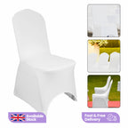 Premium Spandex Chair Cover - White