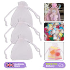 Organza Bags - 7cm x 9cm - 100pcs - White