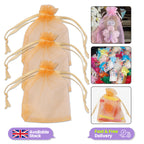Organza Bags - 7cm x 9cm - 100pcs - Gold