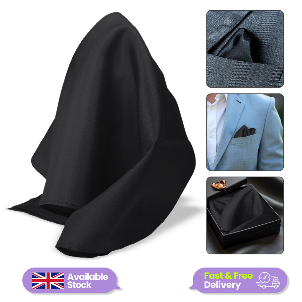 Pocket Square Handkerchief - Black