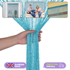 String Curtain Panel - Turquoise