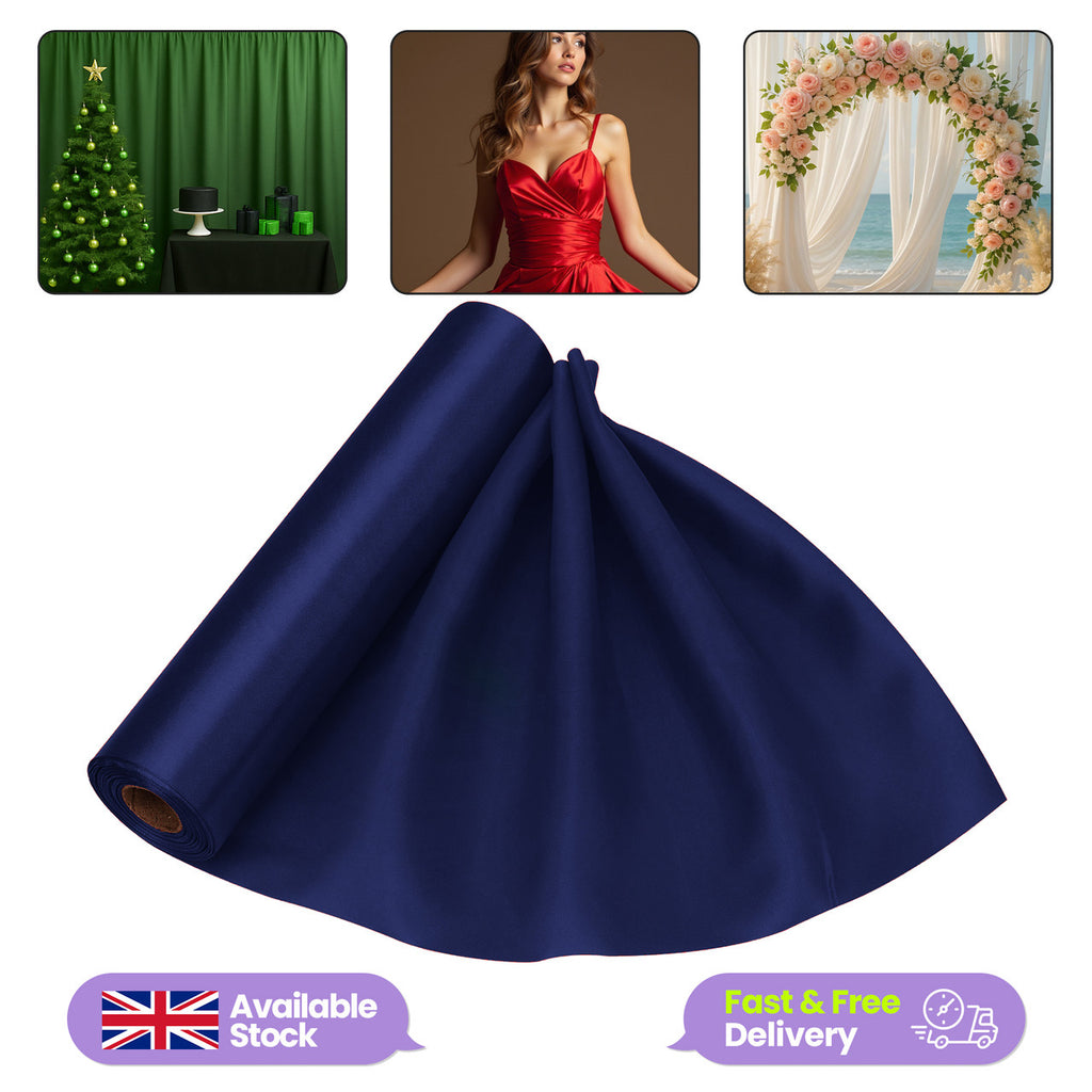 Satin Roll - Navy