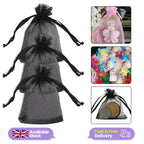 Organza Bags - 7cm x 9cm - 100pcs - Black