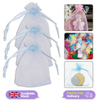 Organza Bags - 7cm x 9cm - 100pcs - Blue
