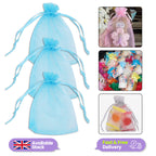 Organza Bags - 7cm x 9cm - 100pcs - Turquoise Blue