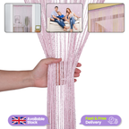 String Curtain Panel - Pink