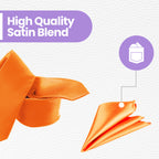 Orange Tie and Handkerchief