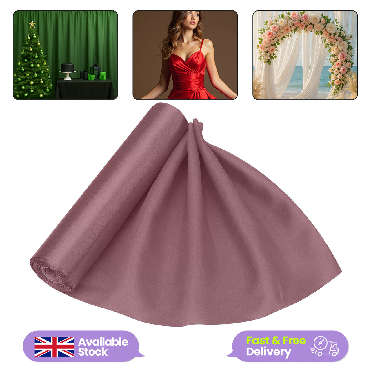 Satin Roll - Rose Gold
