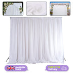 100GSM Ice Silk Photography Backdrop (No Swag) - White