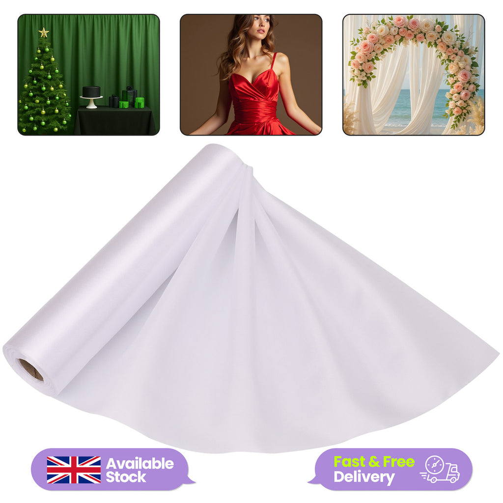 Satin Roll - White