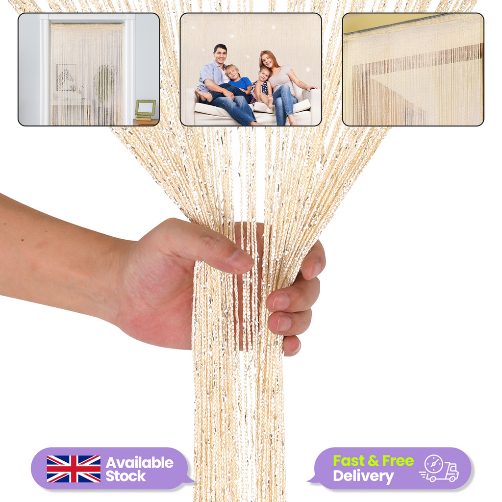 String Curtain Panel - Ivory