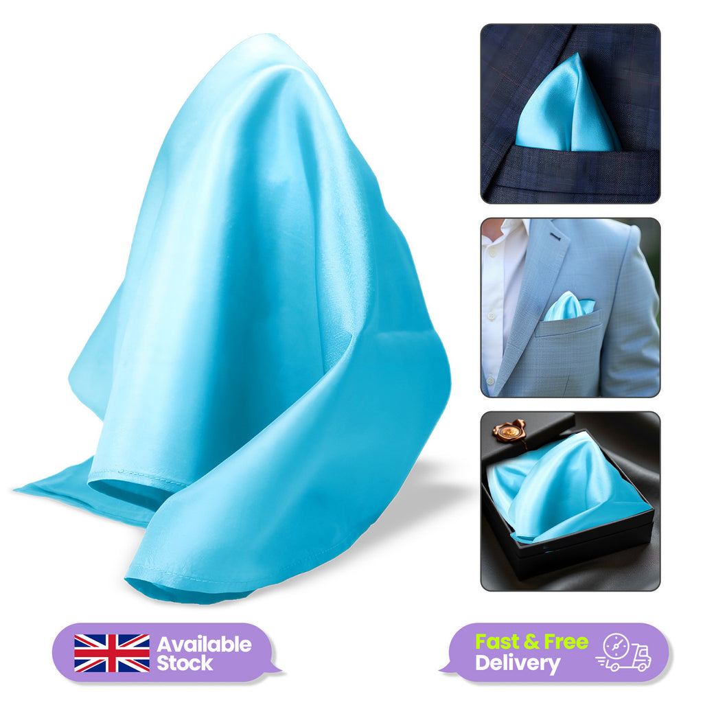 Pocket Square Handkerchief - Aqua