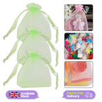 Organza Bags - 7cm x 9cm - 100pcs - Light Green